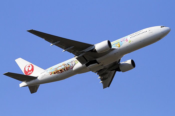 1⁄200 JALハピネスエクスプレス B777-200 1/200 ディズニー30周年 JAL