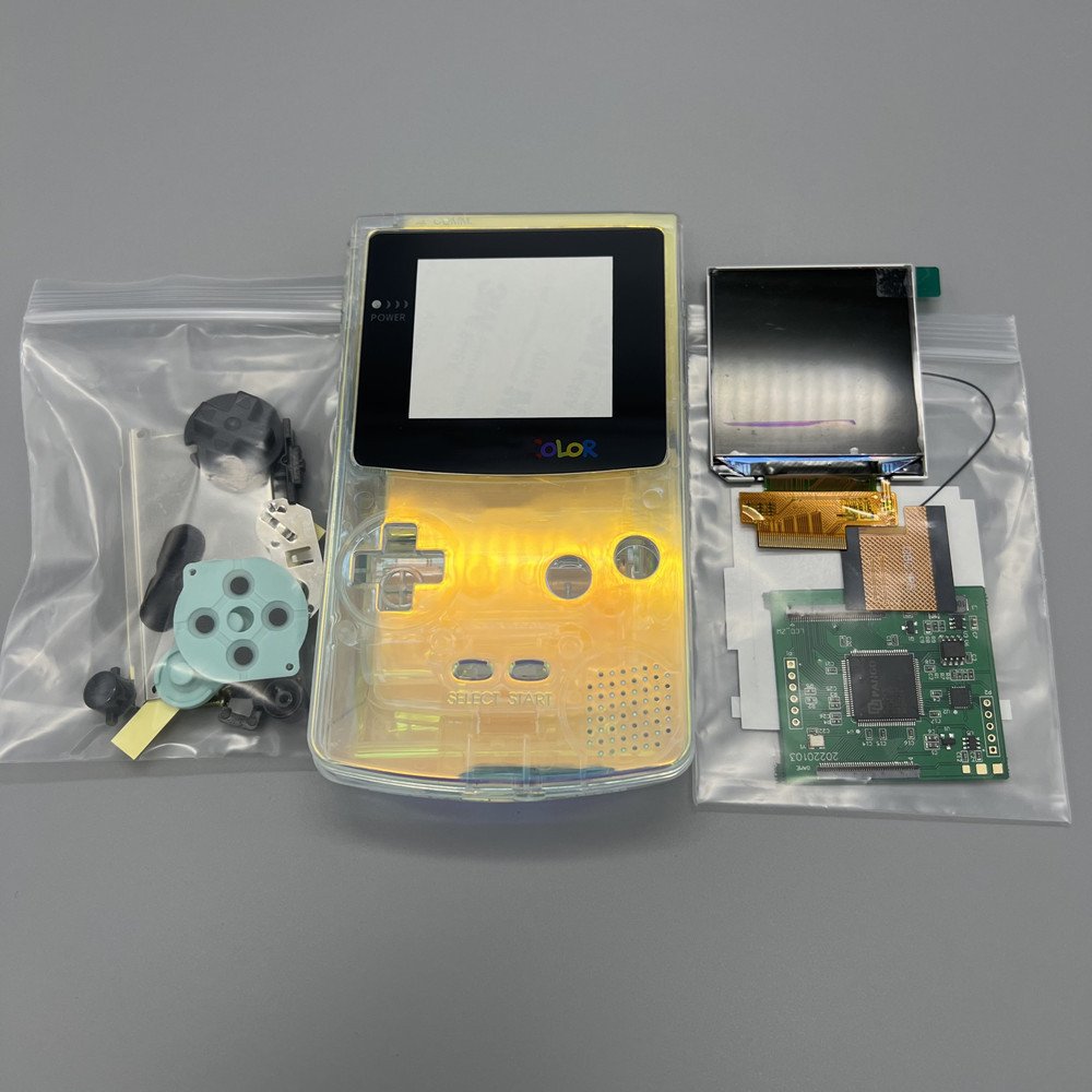 ゲームボーイカラー用の高輝度LCDディスプレイ,オリジナルサイズ,2.45