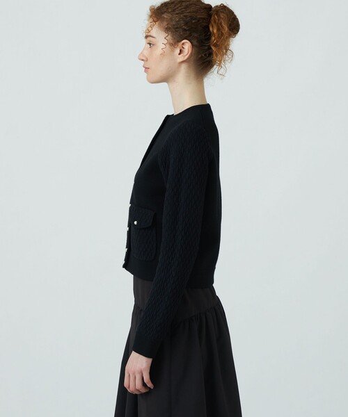 BALLSEY（ボールジィ）の「ウールコットンパールコンビ クルーネック