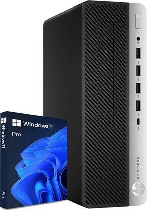 Refurbished: HP EliteDesk 800 G4 SFF High Performance RGB Desktop