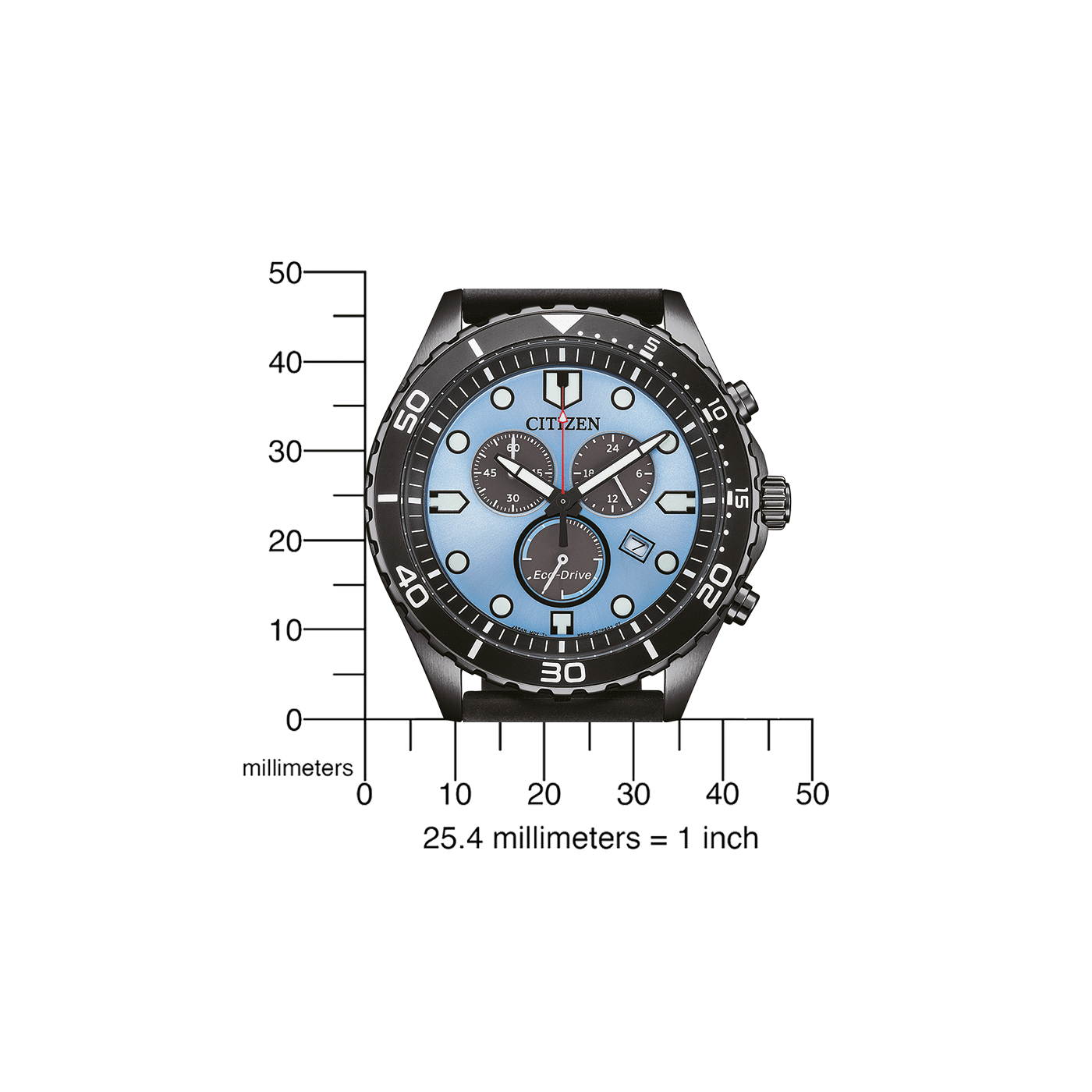 AT2567-18L Male Rubber band (urethane) blue ⌀ 43 41.5mm Citizen