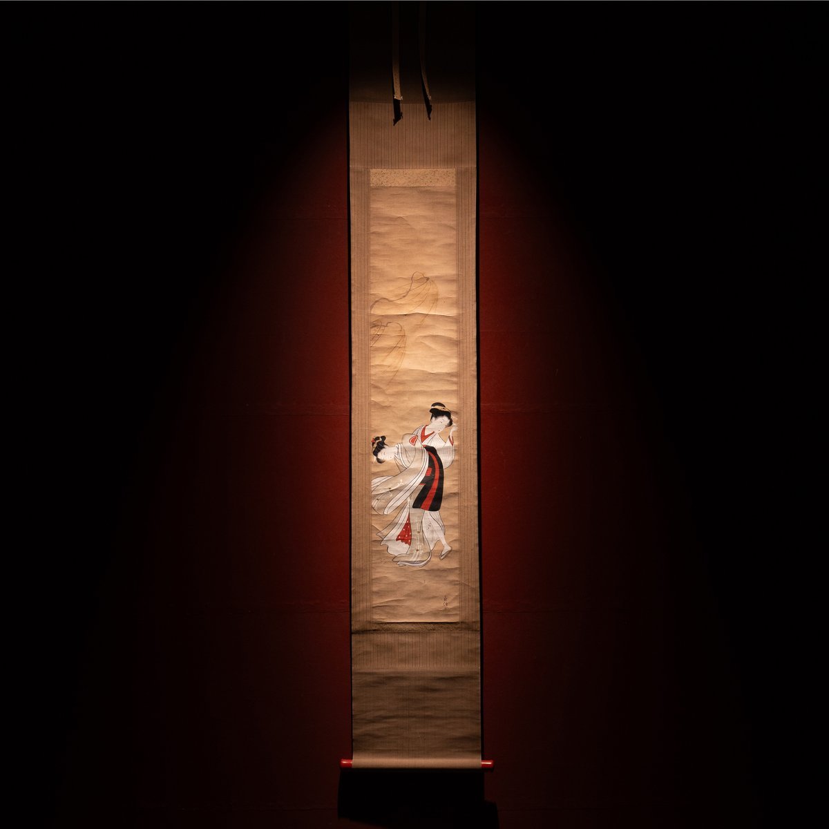 掛軸】益信 作 「美人図」肉筆 | 浮世絵販売・買取「竹井事務所」大阪