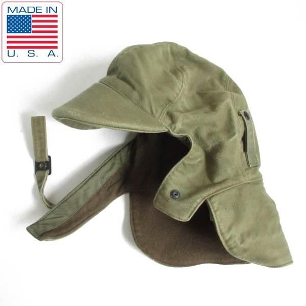 40s-50s USA製 実物 米軍 US NAVY N-1 デッキキャップ 7-1/2 大きい