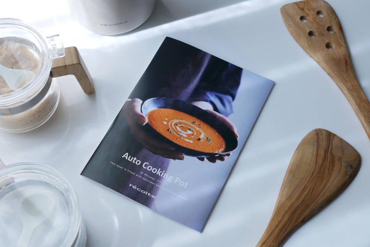 recolte/レコルト＞自動調理ポット 《別冊レシピブック&トング付き特別