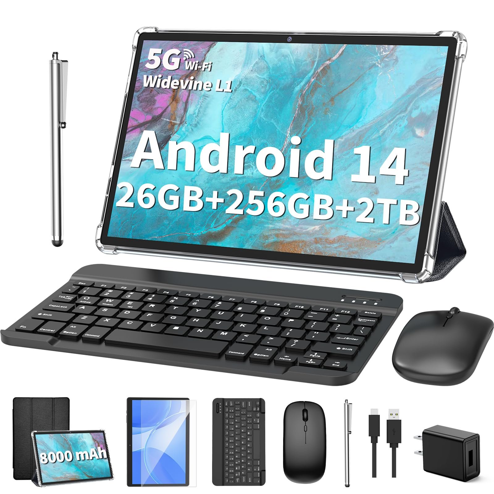 Amazon.co.jp: 2025 タブレット Android 14 タブレット 10インチ