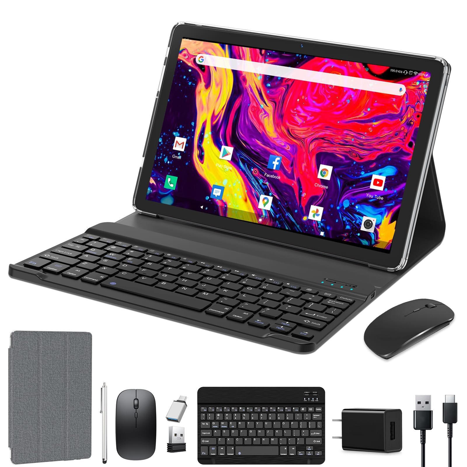 Amazon | [2024NEW]2in1タブレットPC 128メモリーROM+1TB 拡張