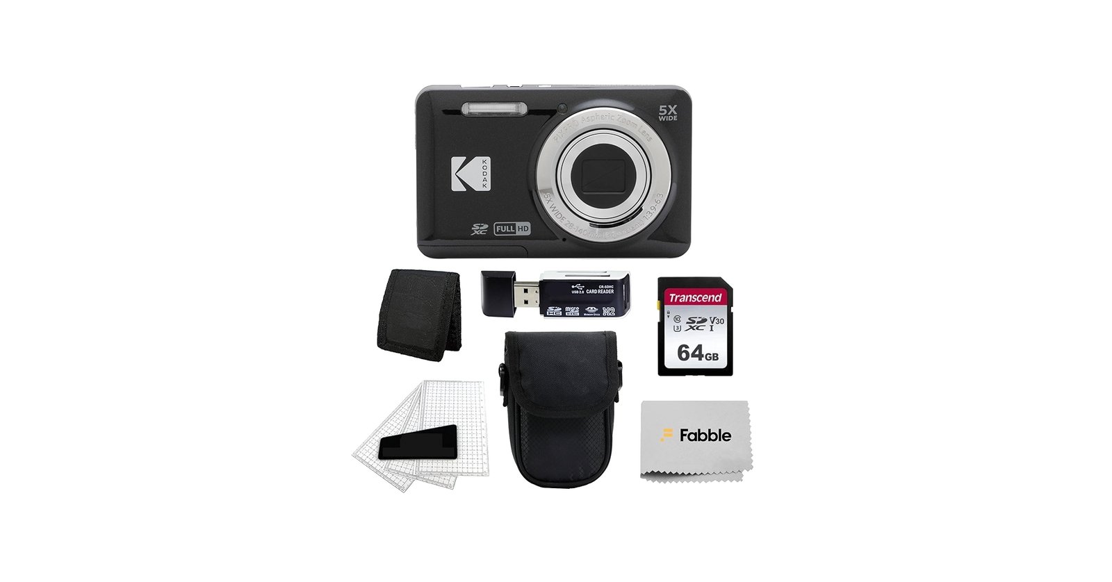 Amazon.com : Kodak PIXPRO FZ55 Digital Camera (Black) + Black