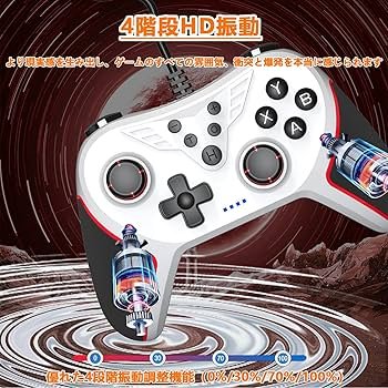 Amazon.co.jp: Elnicec Switch コントローラー 有線 背面ボタン付き