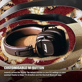 Amazon.co.jp: Marshall ワイヤレスオンイヤーヘッドホン Major V