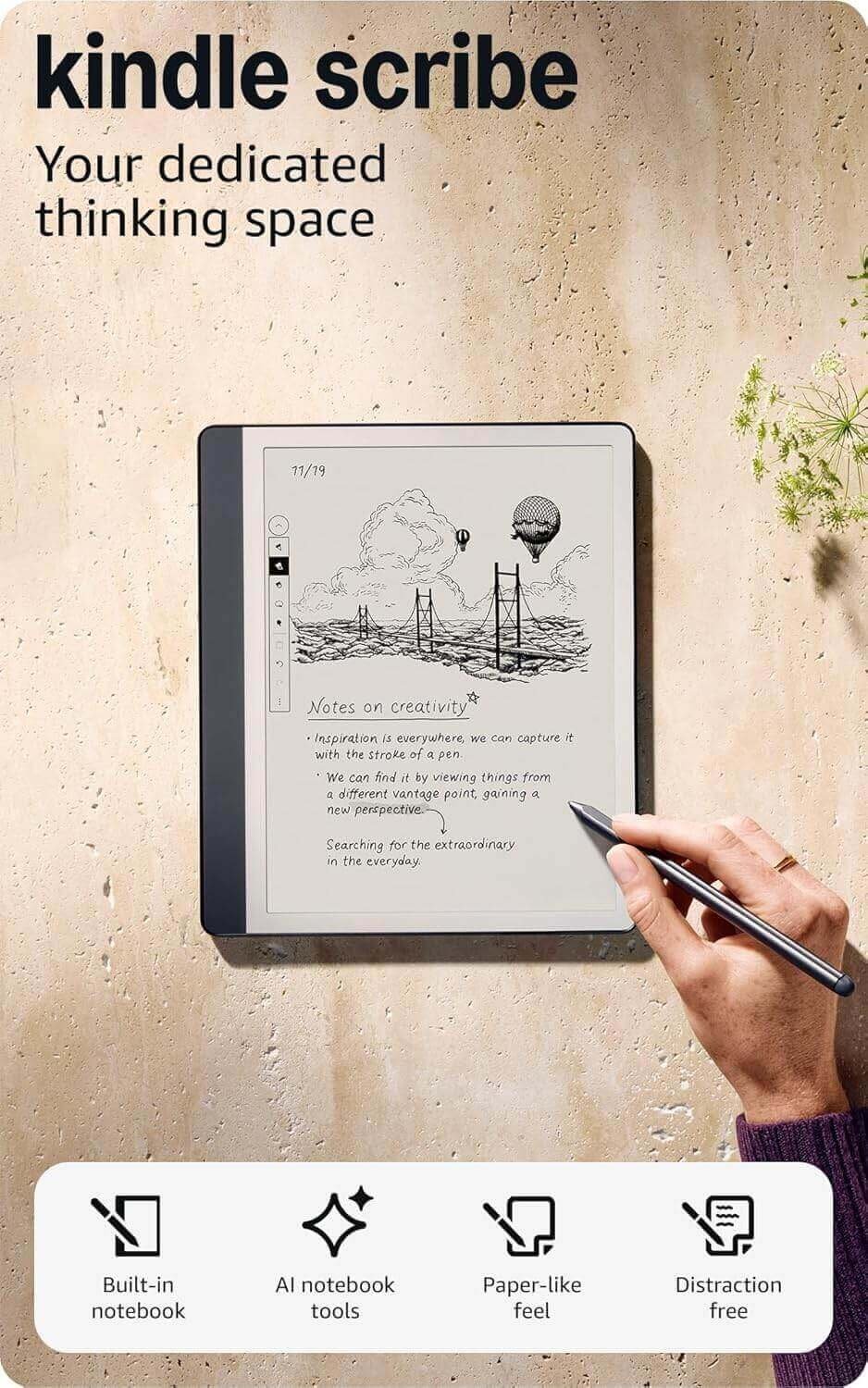 New Amazon Kindle Scribe 2024 64GB - Jade - Good e-Reader