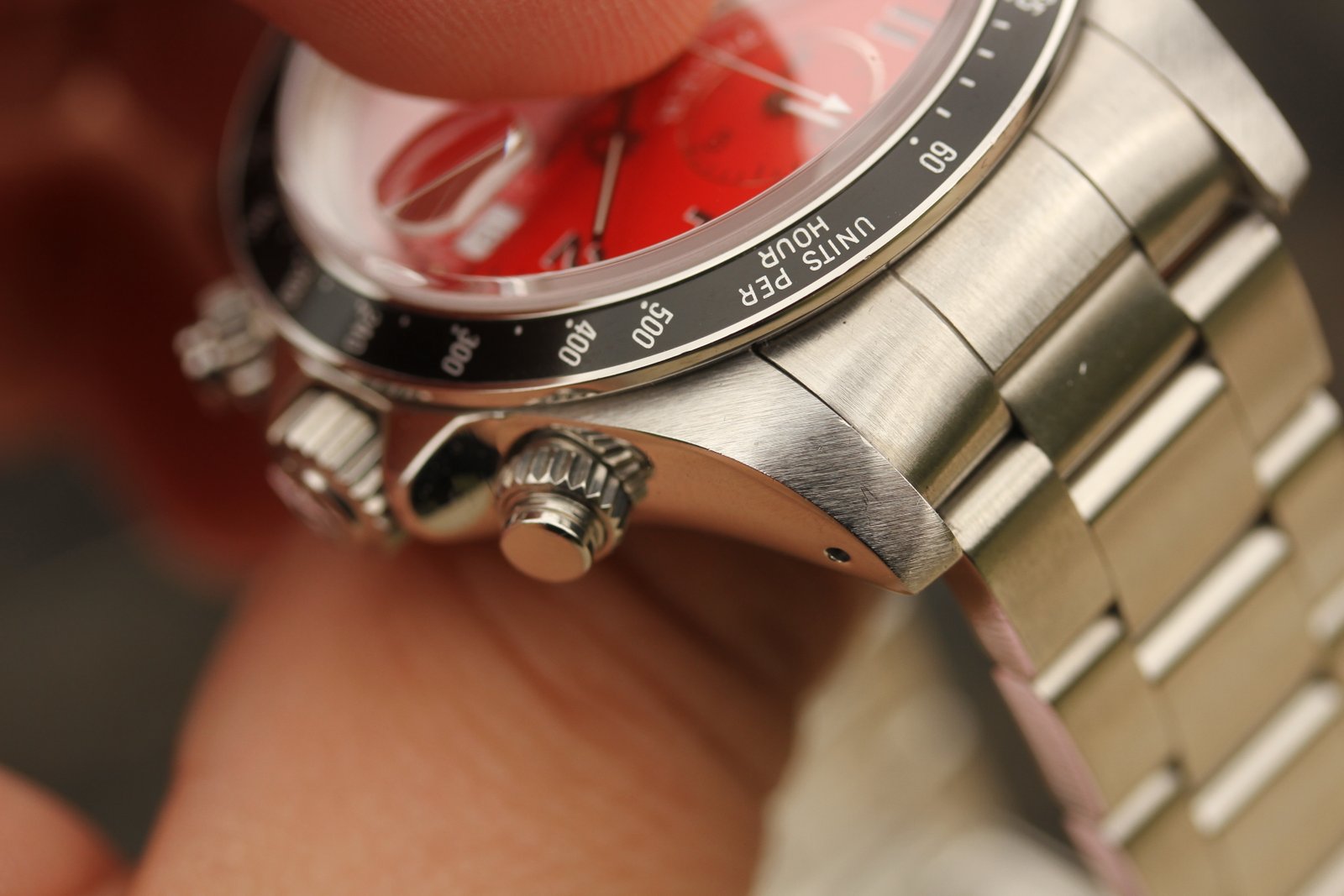 1998 Tudor Chronograph ref. 79260 “Red Dial Tiger, Unpolished, Box