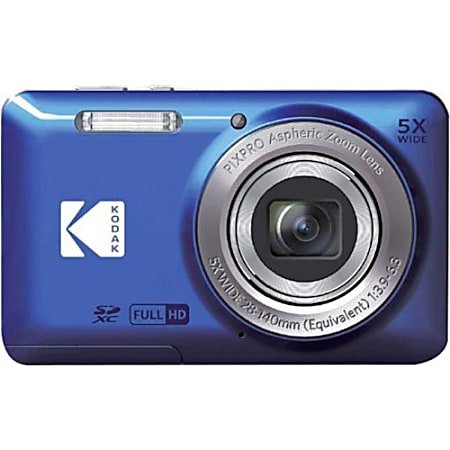 Kodak PIXPRO FZ55 16.4 Megapixel Compact Camera Blue 12.3 CMOS