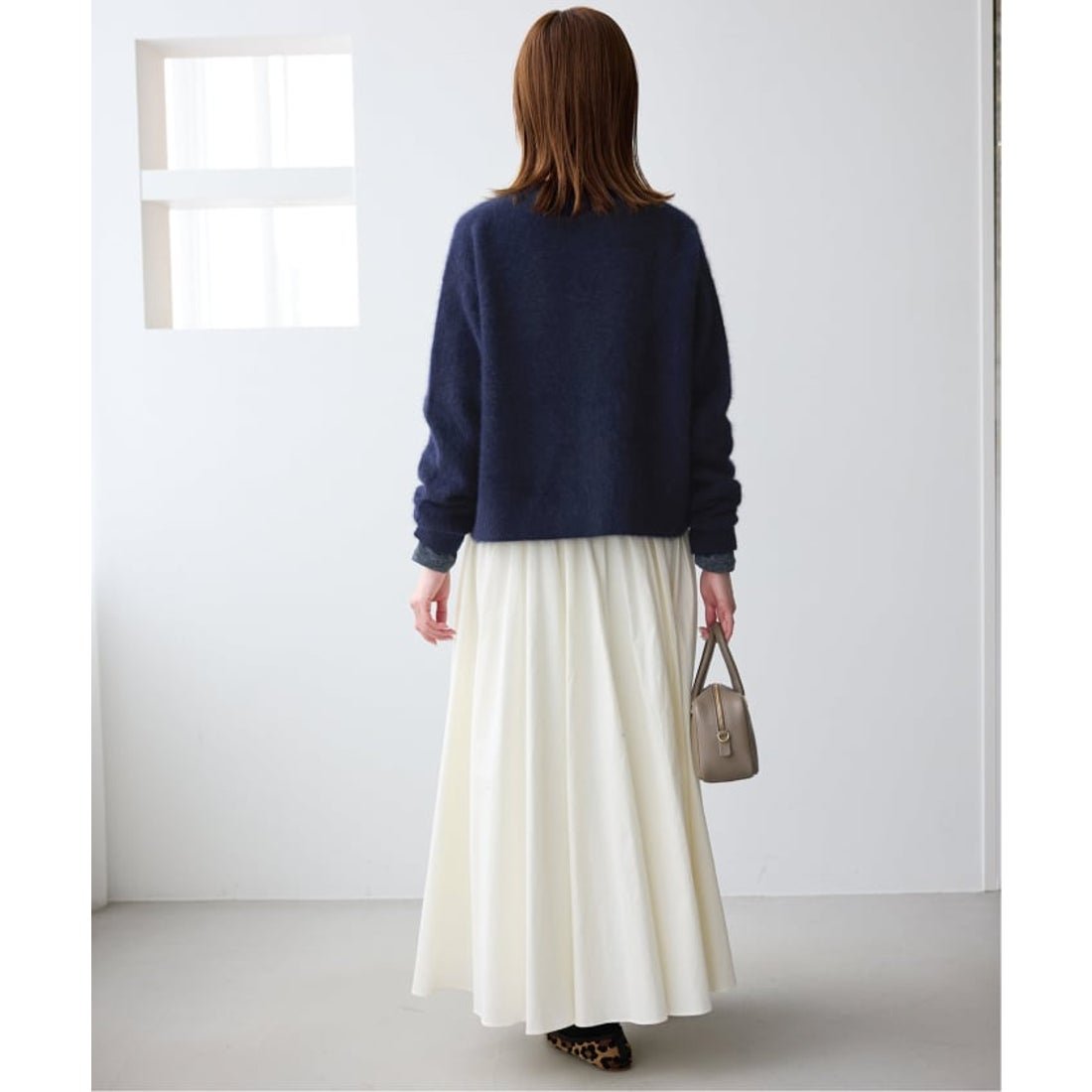 スローブ イエナ SLOBE IENA フォックスアルパカカーディガン