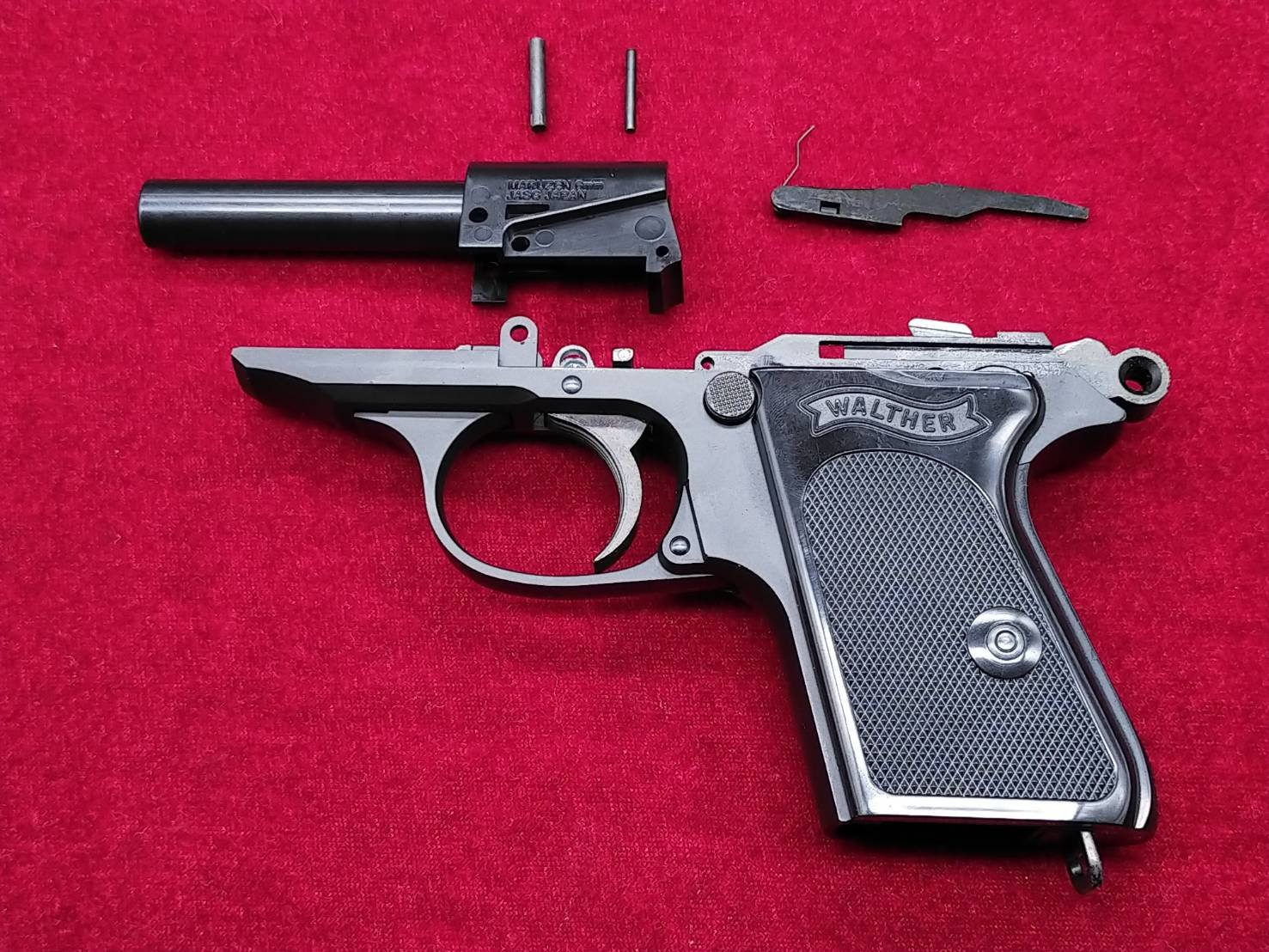 マルゼン ワルサーPPK、PPK/S用 サイレンサー／可変ホップアップバレル