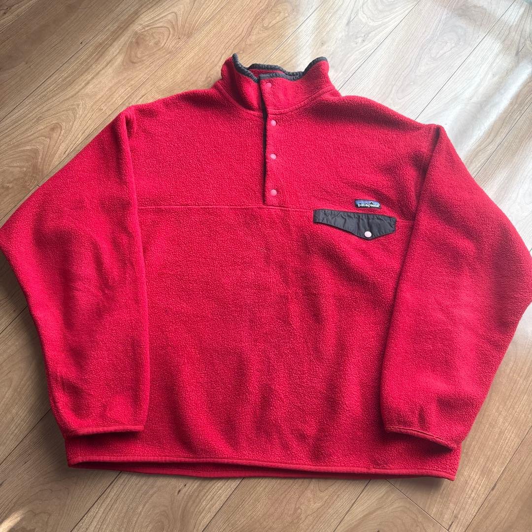【90s】Patagonia シンチラスナップT ブラック レッド 美品 90s patagonia パタゴニア シンチラ スナップT フリース - メルカリ