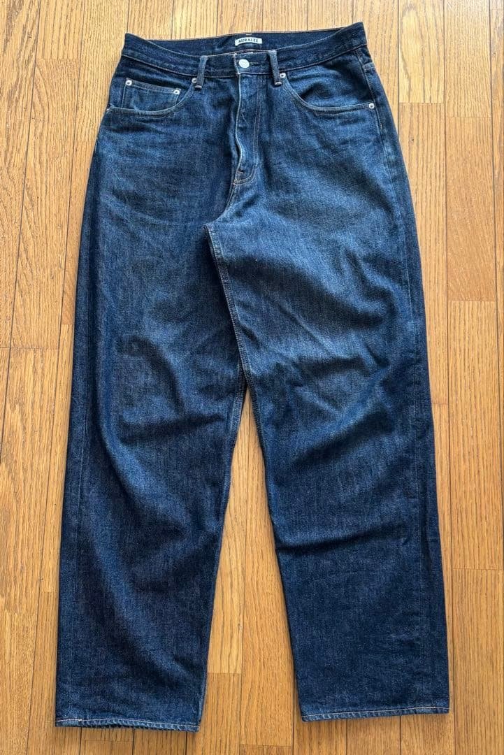 パンツ AURALEE HARD TWIST DENIM WIDE PANTS 32 26 S/S】【AURALEE】HARD TWIST DENIM WIDE PANTS INDIGO - THIRTY