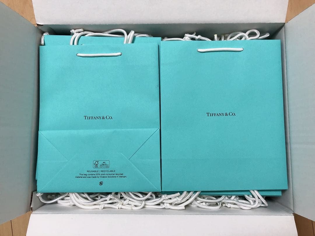 Tiffany & Co. ティファニー紙袋ショップ袋 25枚 ティファニー TIFFANY&CO ショップ袋 紙袋 手提げ 限定 ブランド