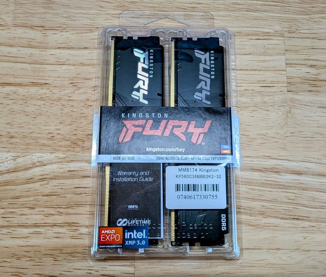 正規品 kingston DDR5-6000 KF560C36BBE2K2-32 KINGSTON KF560C36BBE2K2-64 (32GB 2枚組) | パソコン工房【公式通販】