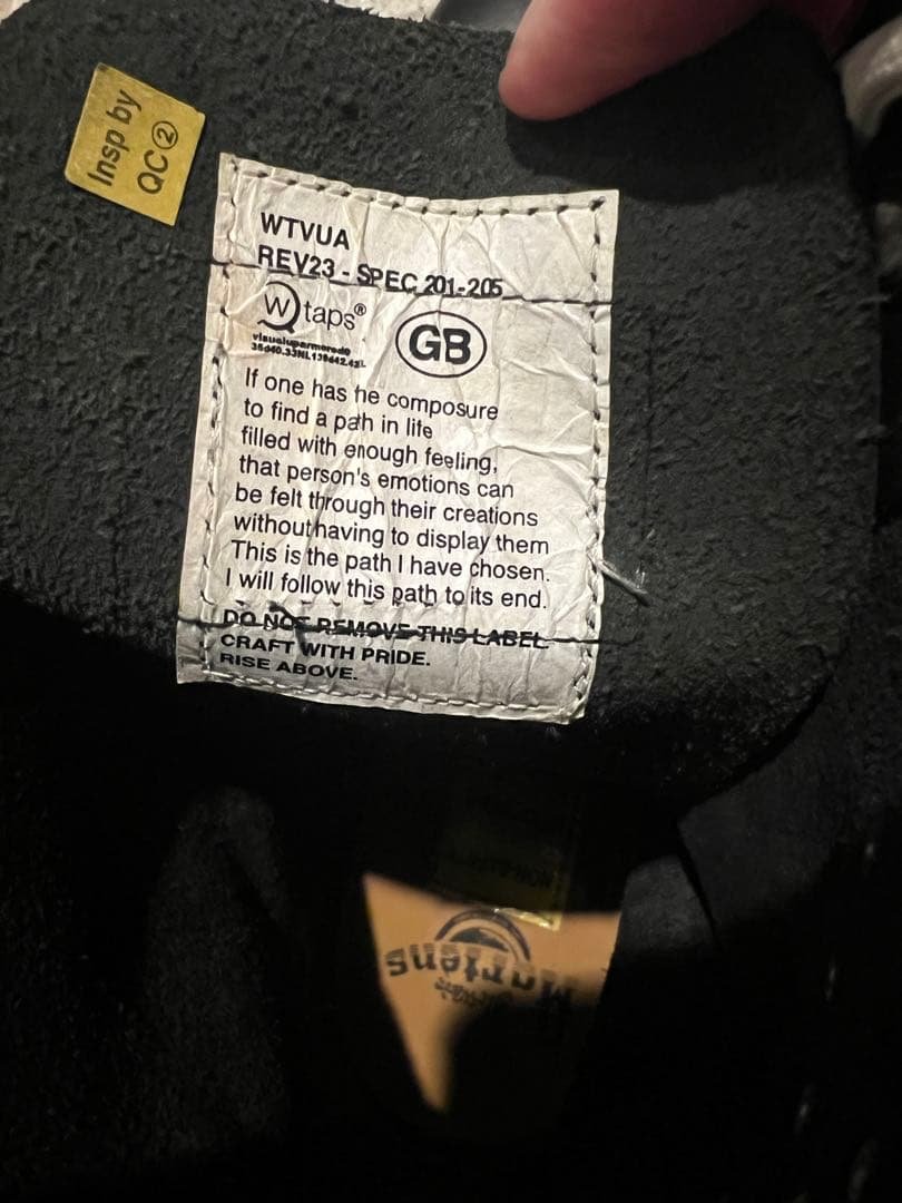 希少 WTAPS×Dr Martens×GBSKINS 10HOLE UK9 - メルカリ