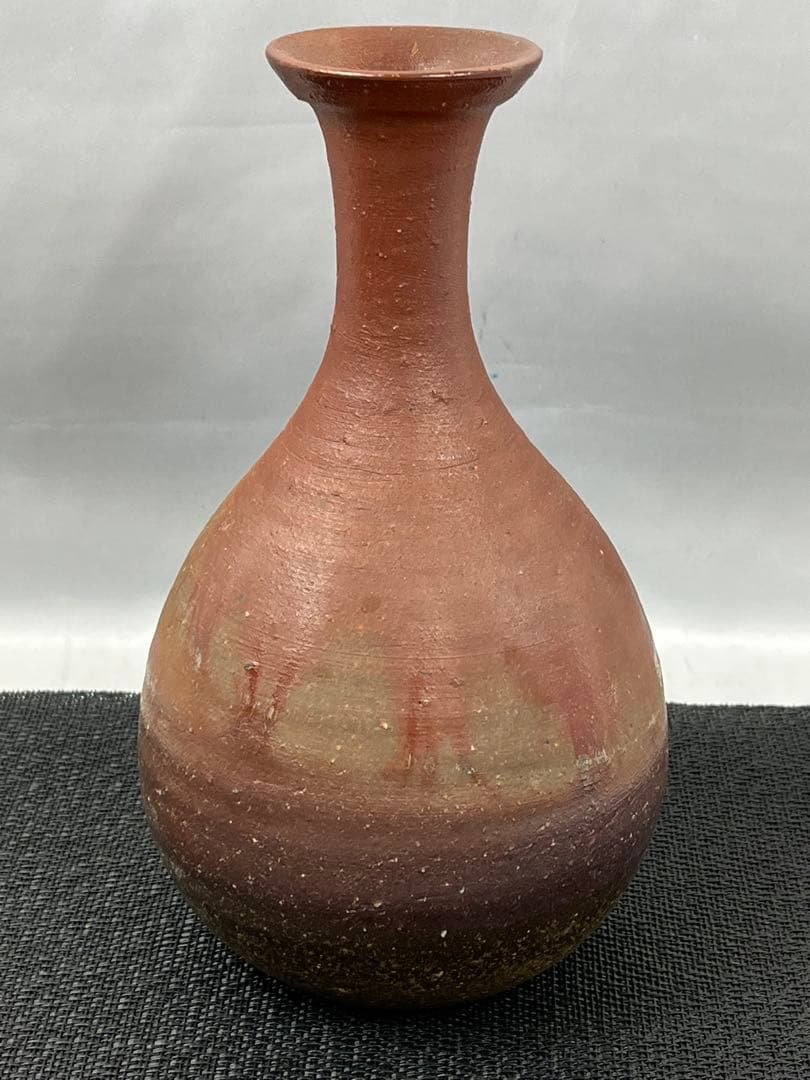 備前焼 花入 花瓶 一輪挿し 陶印あり 共箱 1180 備前一輪花入 ju – 岡南ギャラリー