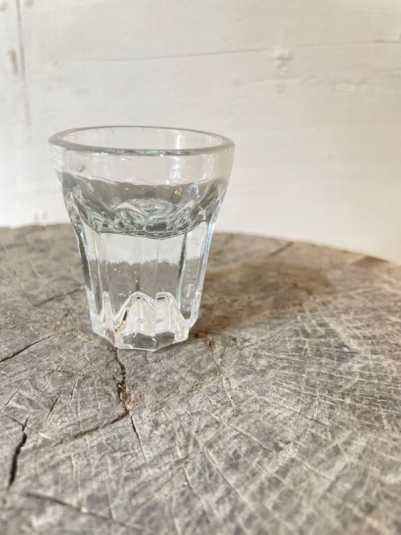 アイスクリーム カップ グラス アンティーク 骨董 古道具 氷コップ レトロガラス 和ガラス 昭和初期 グリーン