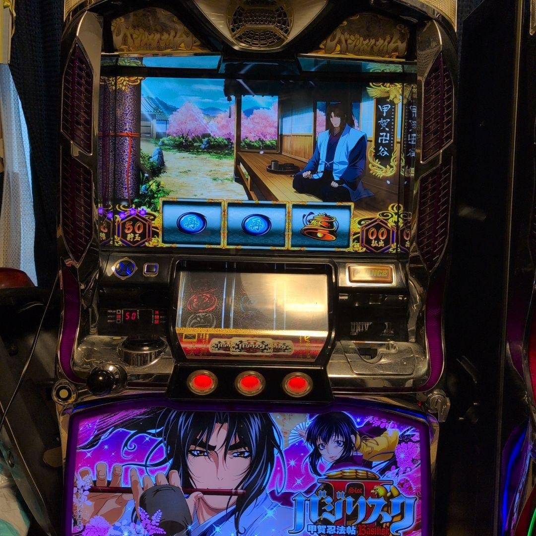 バジリスク2 スロット実機　不用機付　おまけデータカウンター付けます。 データカウンター接続ユニット付 Lバジリスク絆2〜天膳〜ZN 中古