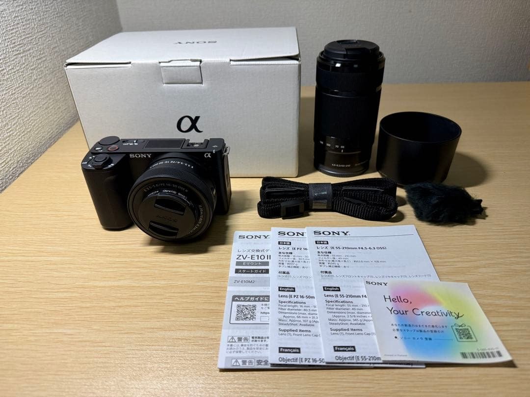 【土日限定】SONY ZV-E10 II　ダブルズームレンズキット　ブラック VLOGCAM [新品]SONY ソニー ZV-E10 II ダブルズームレンズキット