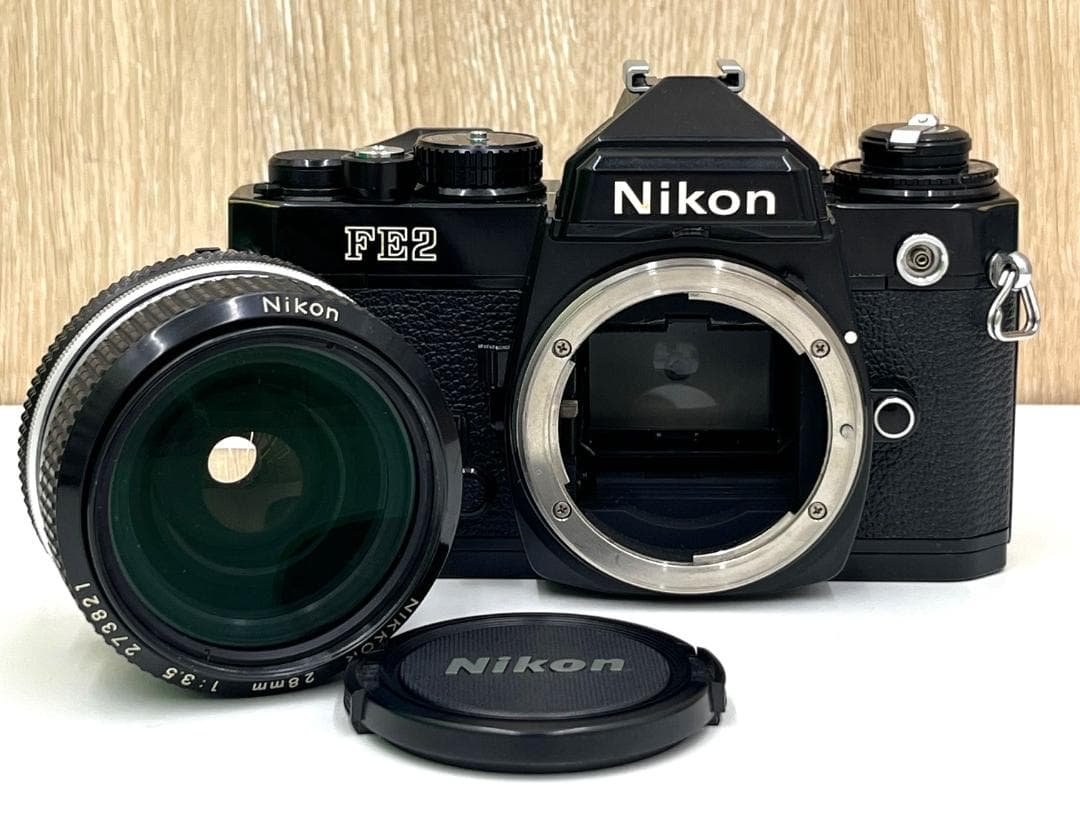 動作確認　ニコン　FE2　ブラックボディ　シャッターOK 動作確認 ニコン FE2 ブラックボディ シャッターOK 動作確認ニコンFE2