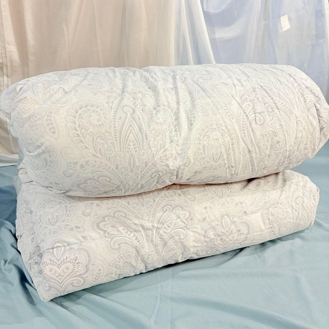 05開封済み　羽毛布団　ダブル　掛け布団　100%羽毛　RDS認証 羽毛布団 ダブルサイズ 夏に使う羽毛布団 プレミアムゴールドラベル