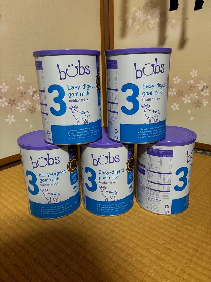 bubsバブズ　Step3 ヤギミルク　5缶 bubsバブズ Step3 ヤギミルク 5缶