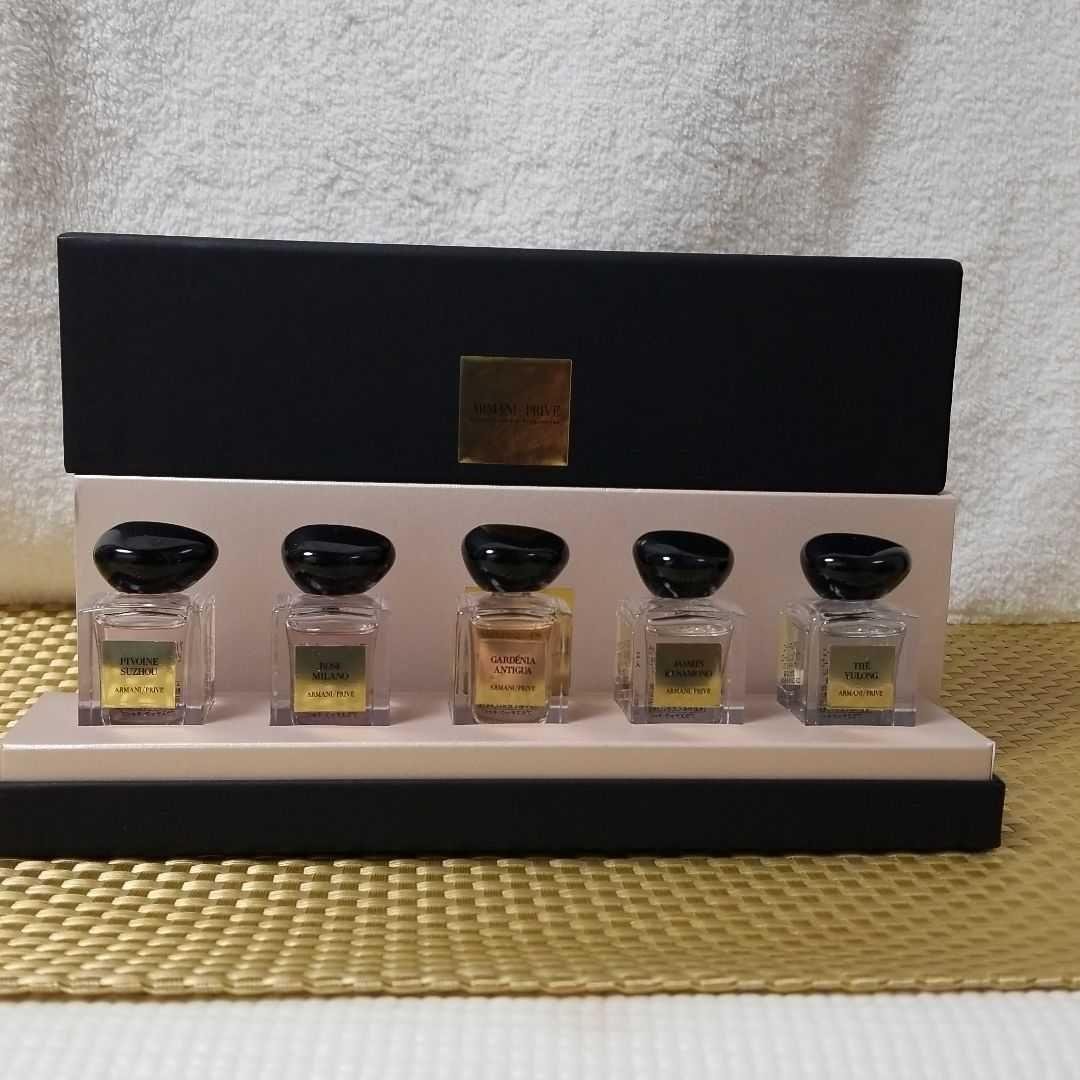 【数量限定品】アルマーニ ビューティー「アルマーニ プリヴェ」ミニボトルセット アルマーニ ビューティ」が5種のミニサイズ香水セット＆3種のソープ