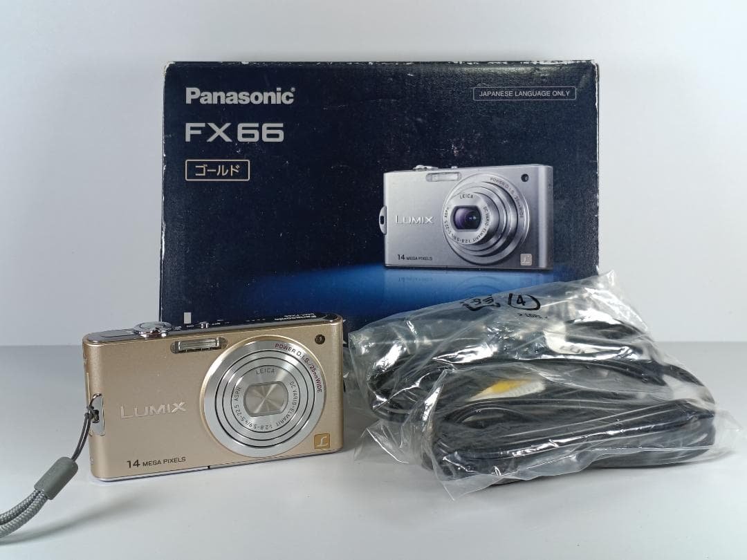 Panasonic LUMIX DMC-FX66 ゴールド デジカメ 動作品 美品・動作良好✨ Panasonic LUMIX DMC-FX66 ゴールド - メルカリ